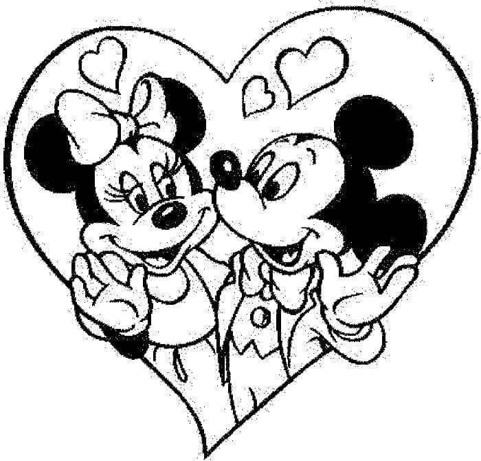 Coloring Pages Mickey And Minnie