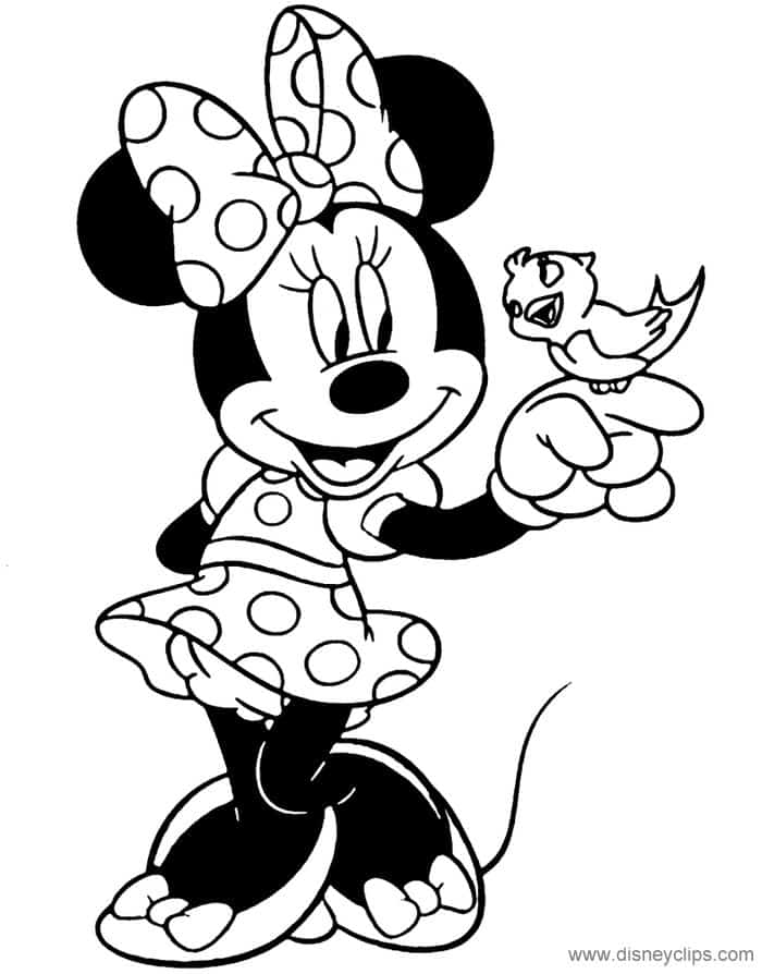 Coloring Pages Minnie And Mickey Mouse