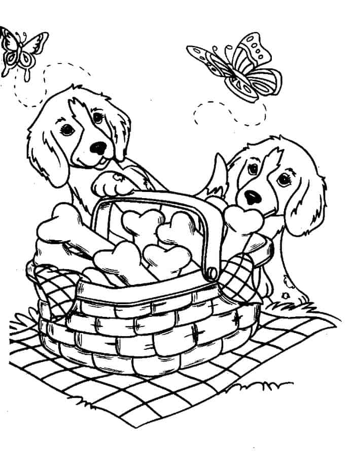Coloring Pages Of A Puppy