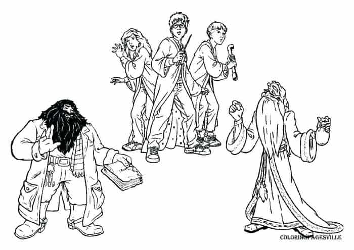 Coloring Pages Of Harry Potter Characters 1