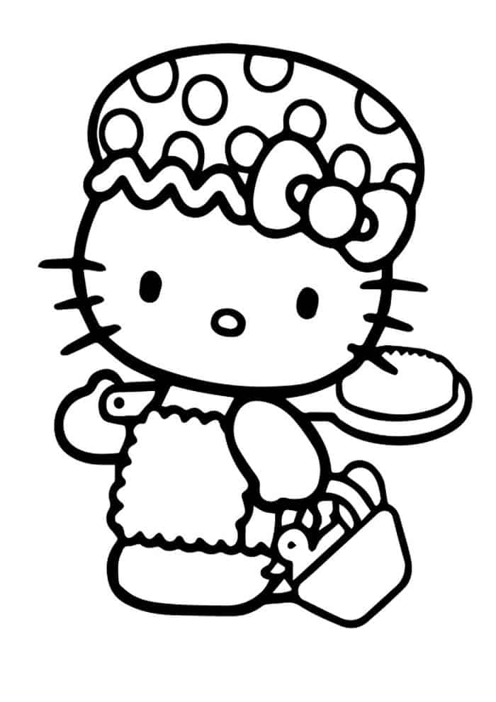 Coloring Pages Of Hello Kitty For Kids