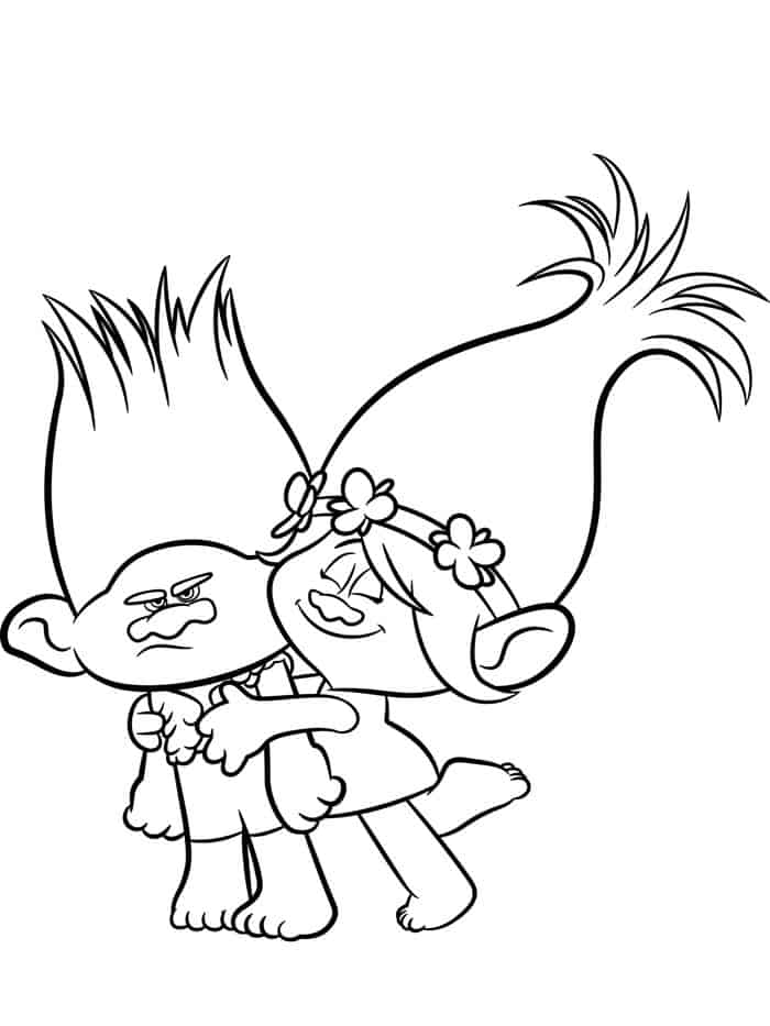 Coloring Pages Of Trolls