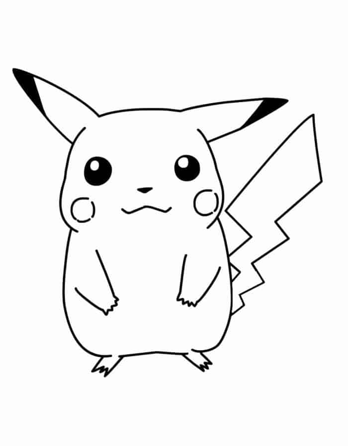 Coloring Pages Pikachu 1