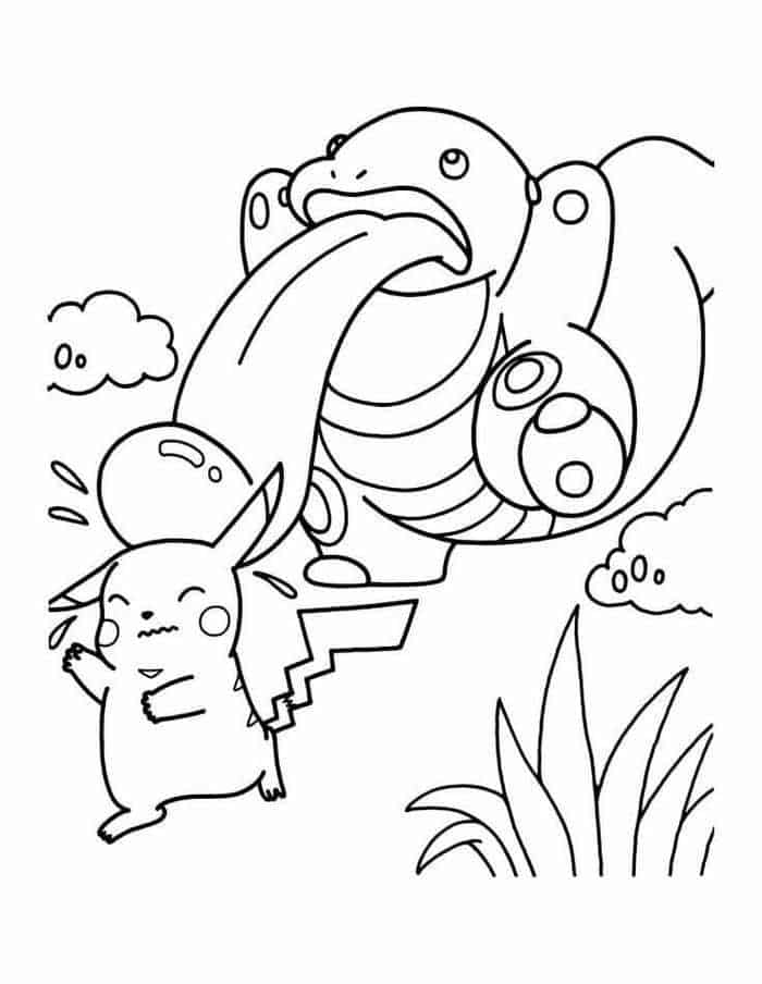 Coloring Pages Pikachu And Friends 1