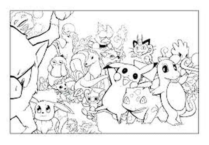 Coloring Pages Pikachu And Friends