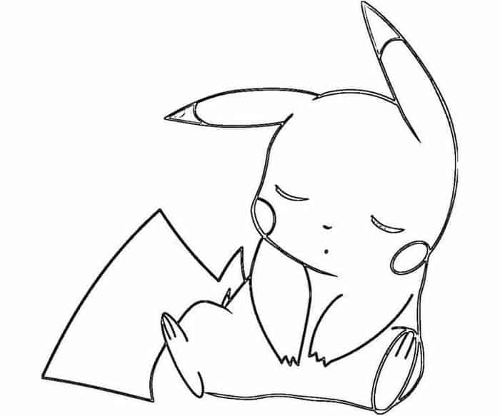 Coloring Pages Pokemon Pikachu 1