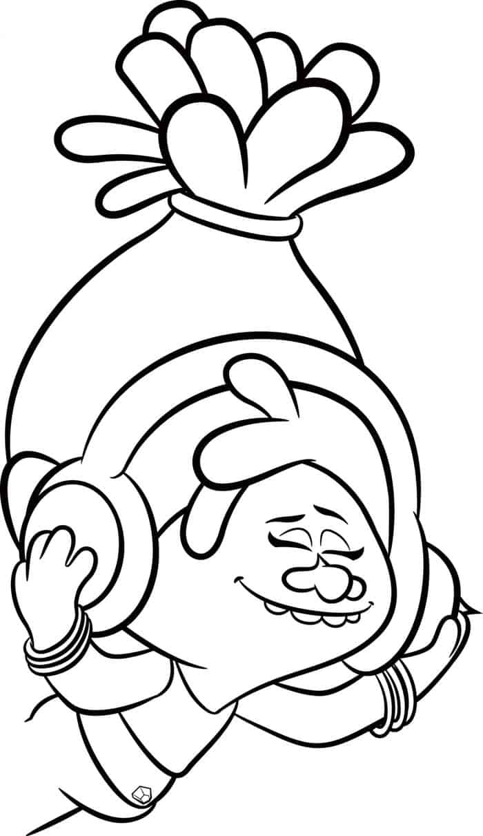 Coloring Pages Trolls Movie