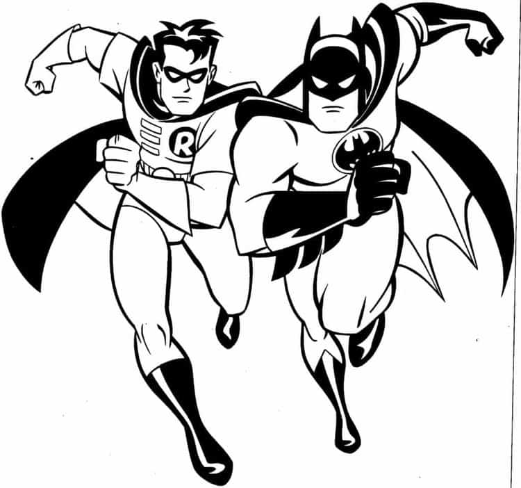 Coloring Pages Batman And Robin