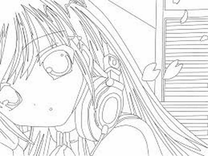 Cute Anime Couple Coloring Pages
