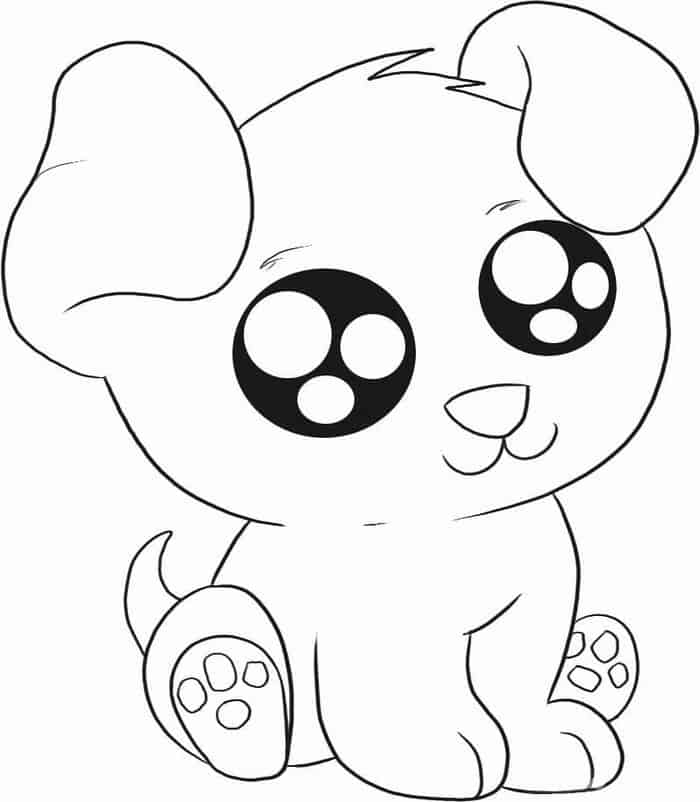Cute Puppy Coloring Pages Printable