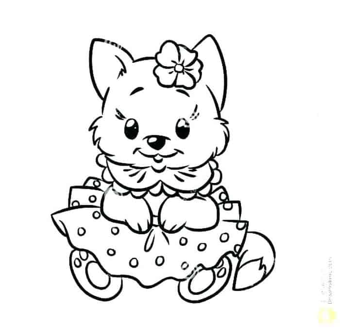 Cute Puppy Coloring Pages