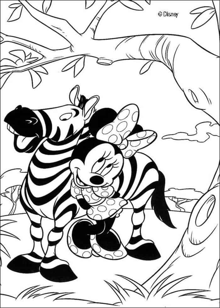 Disney Coloring Pages Minnie Mouse