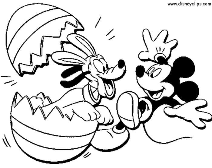 Disney Easter Coloring Pages 1