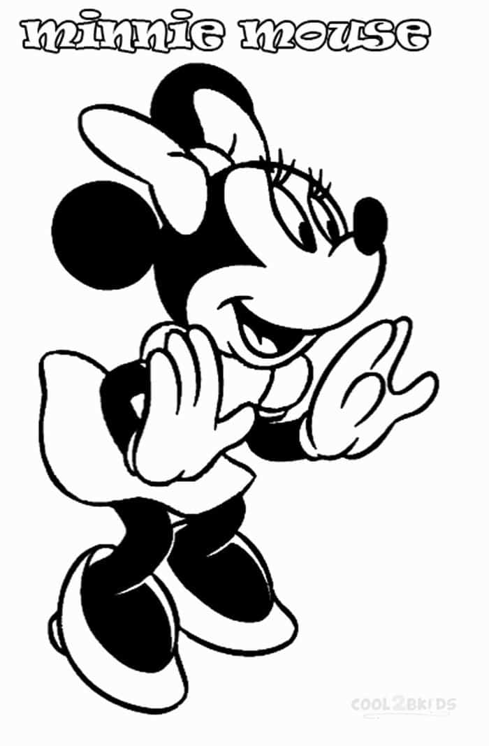 Disney Minnie Mouse Coloring Pages