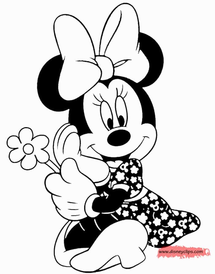 Disney Minnie Mouse Printable Coloring Pages