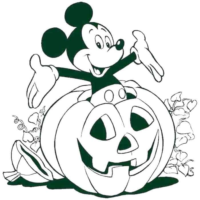 Disney Pumpkin Coloring Pages