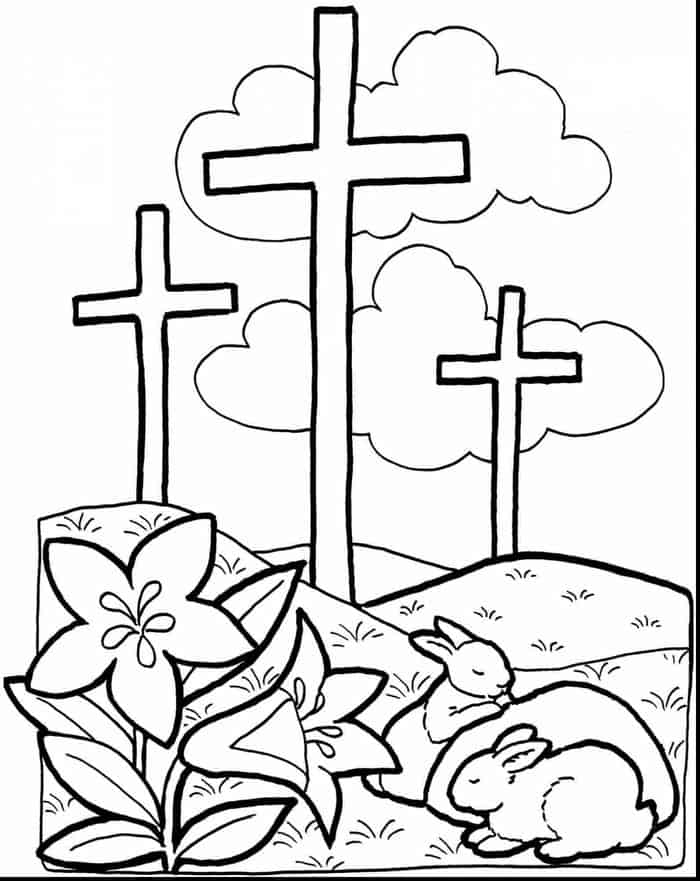 Easter Christian Coloring Pages