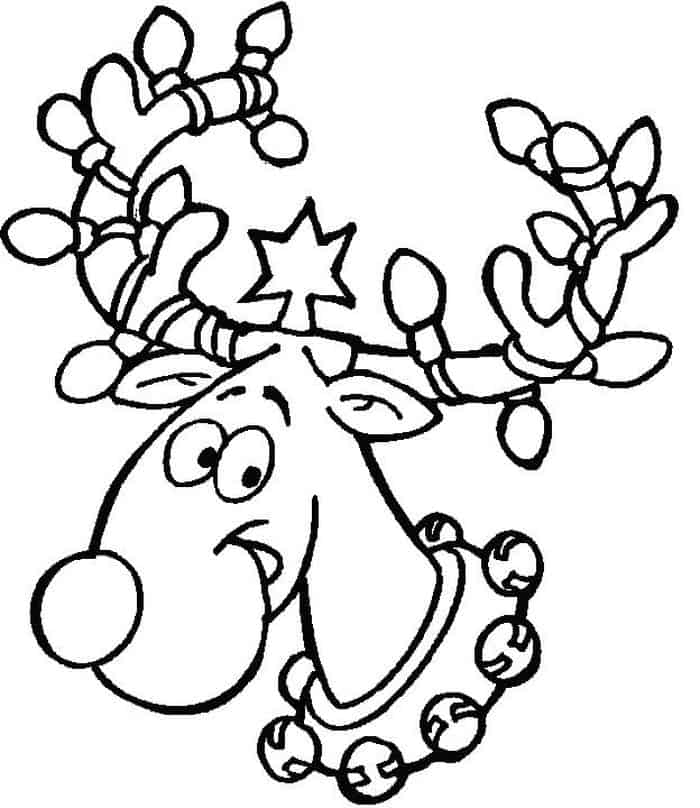 Easy Christmas Coloring Pages 1
