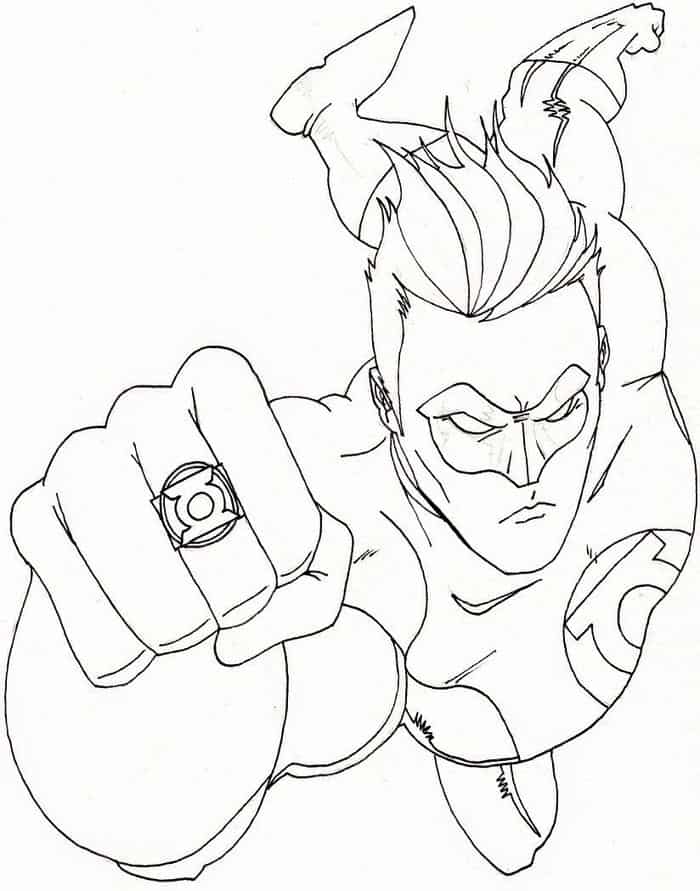 Easy Superhero Coloring Pages