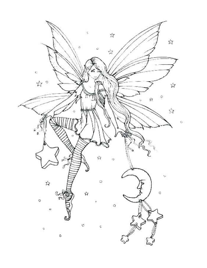 Fairy Adult Coloring Pages