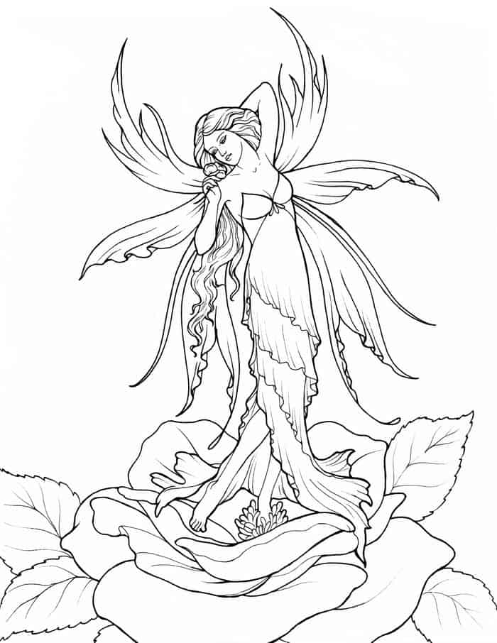 Fairy Garden Coloring Pages