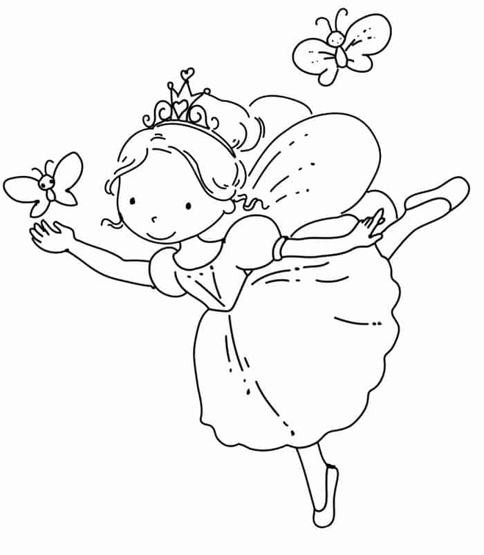 Fantasy Fairy Coloring Pages