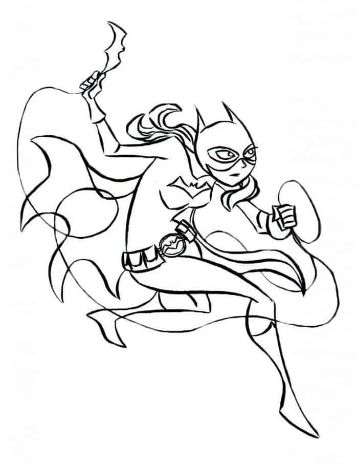 Female Superhero Coloring Pages