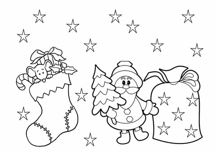 Free Christmas Coloring Pages 1
