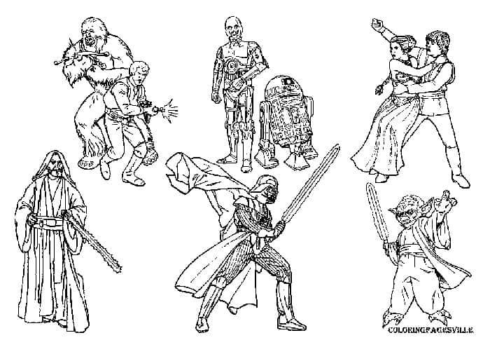 Free Coloring Pages Star Wars