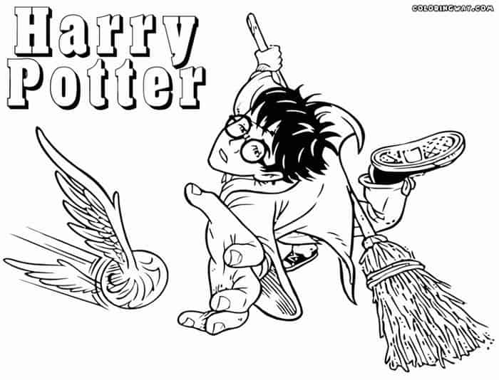 Free Printable Harry Potter Coloring Pages 1