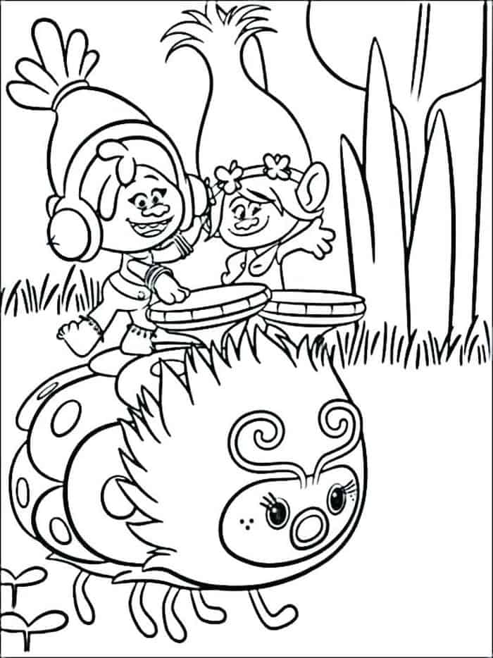 Free Trolls Coloring Pages