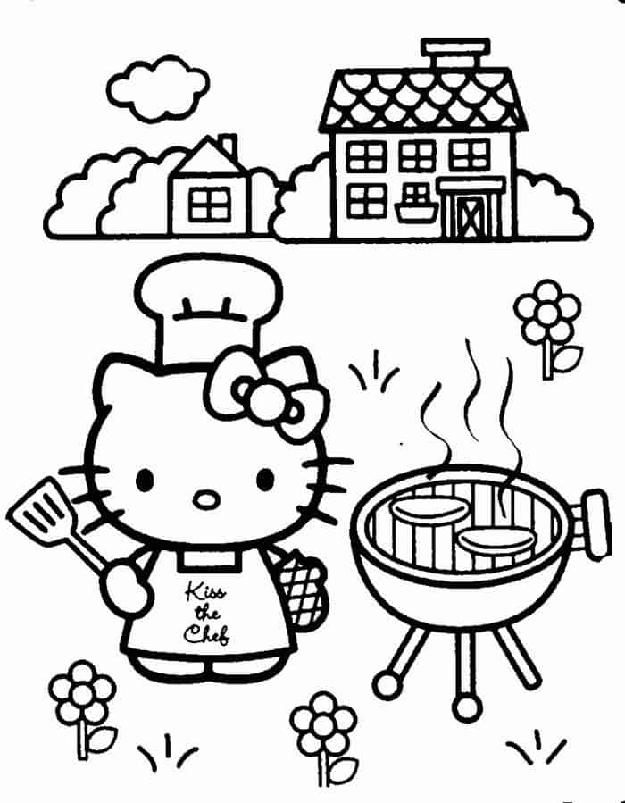 Fun Hello Kitty Coloring Pages