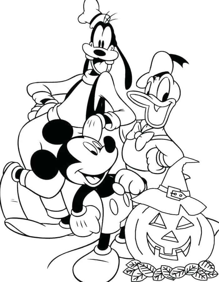 Halloween Coloring Pages Disney