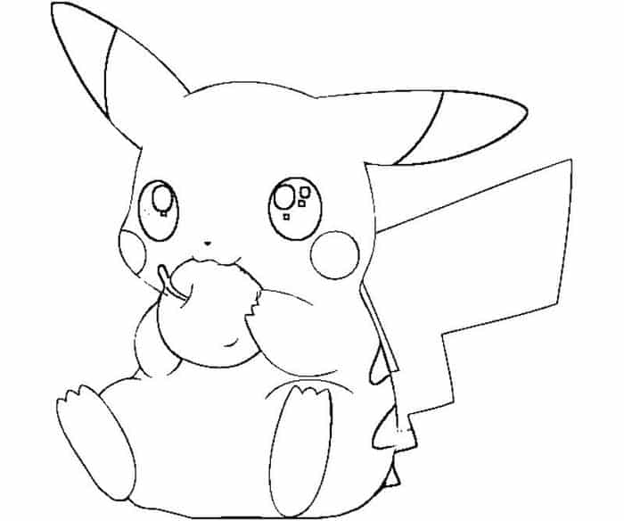Hard Pikachu Coloring Pages
