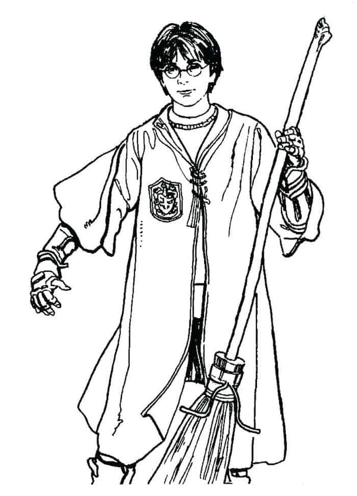 Harry Potter And The Sorcerers Stone Coloring Pages 1