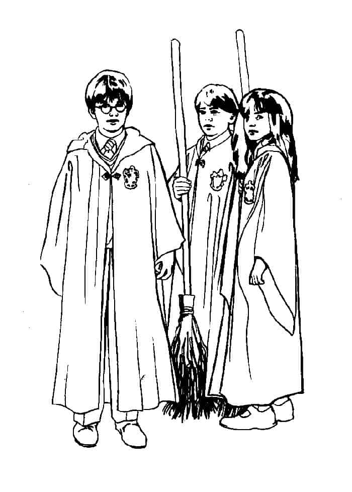 Harry Potter Coloring Book Pages 1