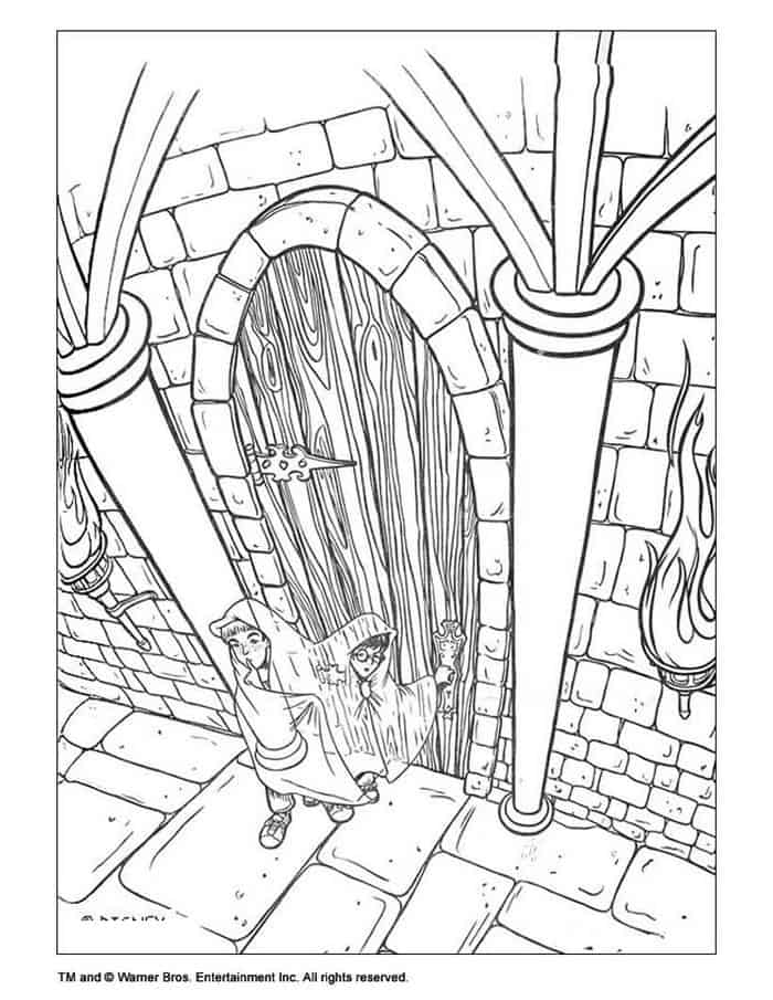 Harry Potter Coloring Pages House Crests 1
