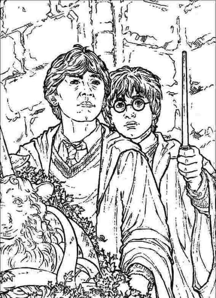 Harry Potter Coloring Pages Ron 1