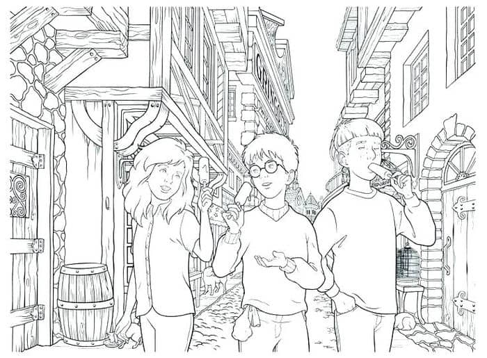 Harry Potter Coloring Pages To Print 1