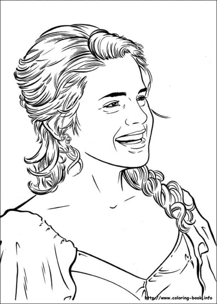 Harry Potter Hermione Coloring Pages 1