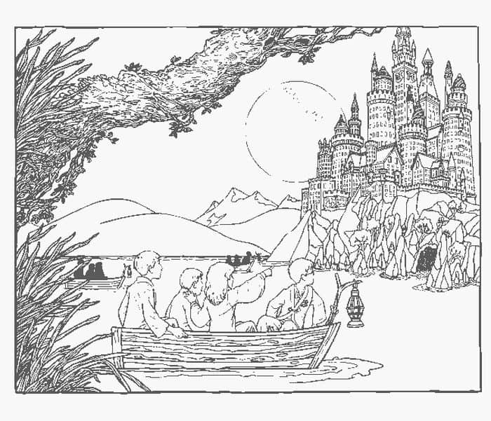 Harry Potter House Crests Coloring Pages 1