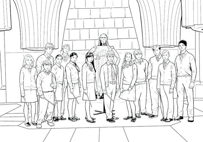 Harry Potter Houses Coloring Pages 1