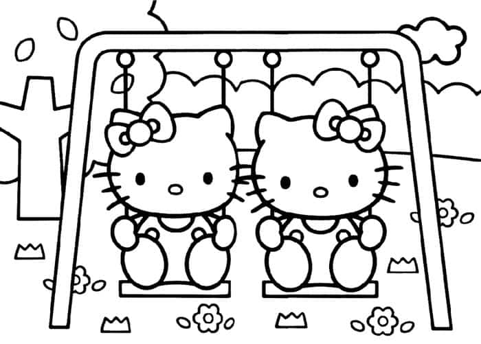Hello Kitty And Friends Coloring Pages