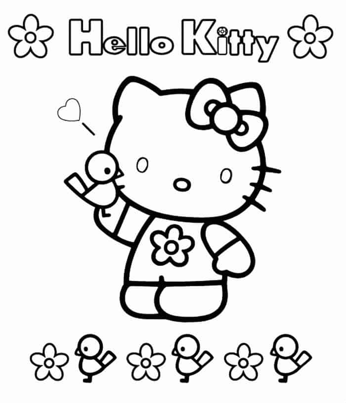 Hello Kitty Baby Coloring Pages
