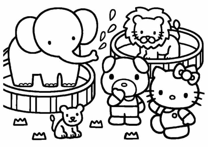 Hello Kitty Coloring Pages Mermaid