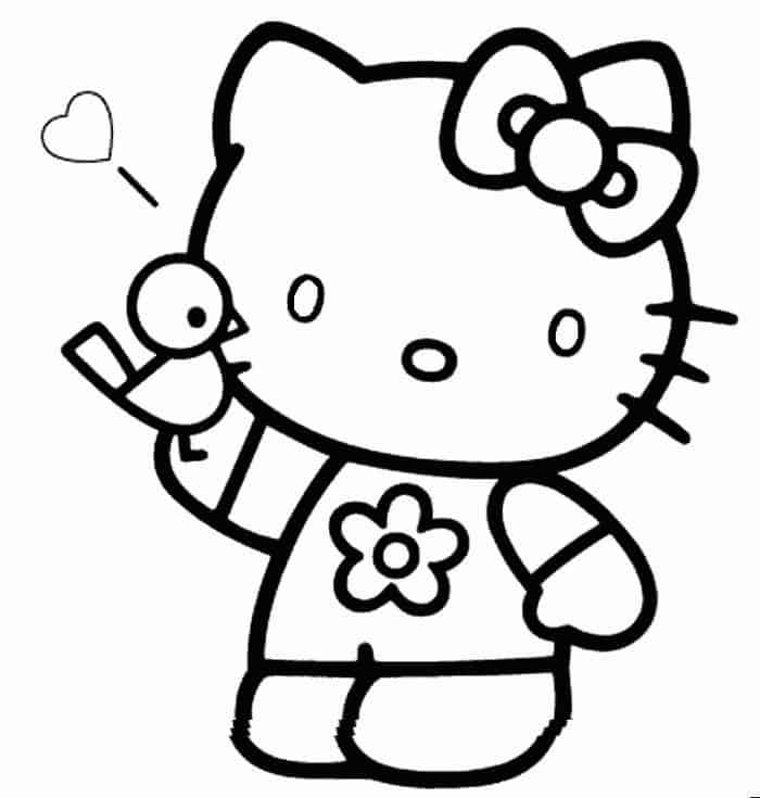Hello Kitty Printable Coloring Pages