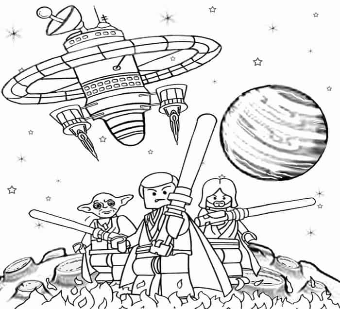 Lego Star Wars Coloring Pages 1