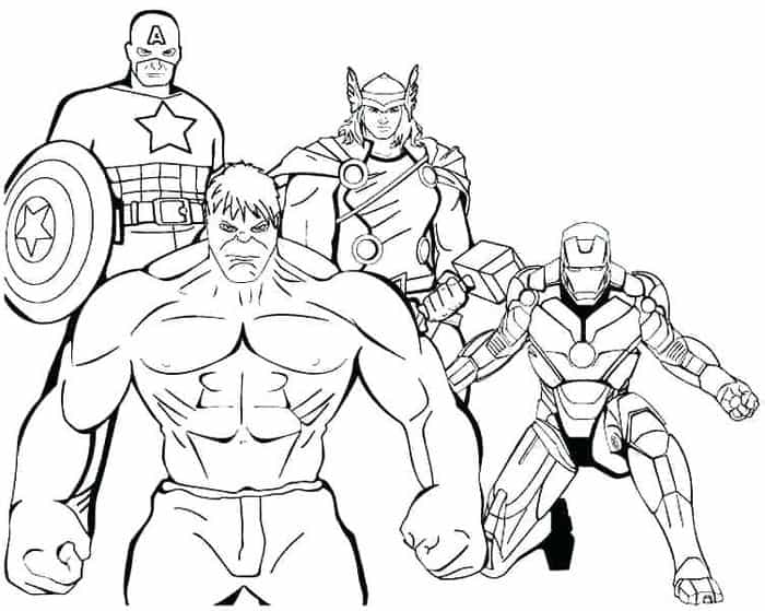 Marvel Superhero Coloring Pages Printable