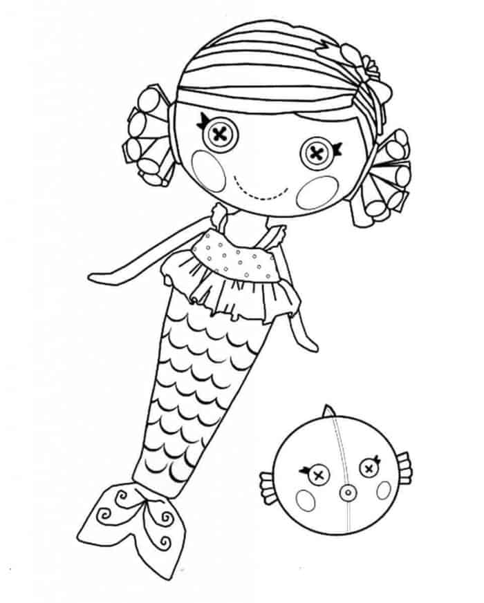 Mermaid Coloring Pages Free Printable