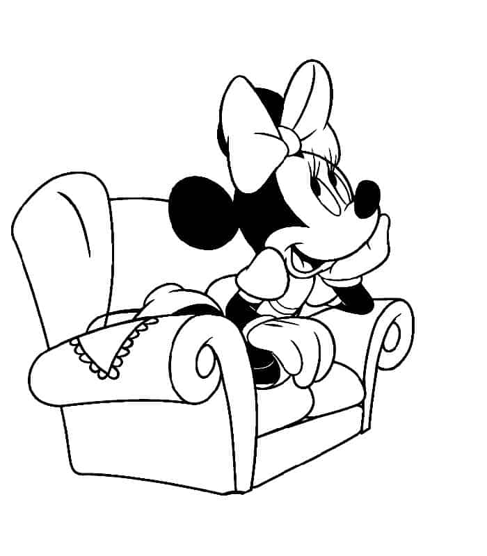 Mickey And Minnie Mouse Coloring Pages Free